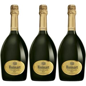 CHAMPAGNE Lot 3 Champagnes R de Ruinart Brut 75cl