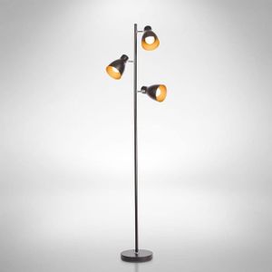 LAMPADAIRE B.K.Licht lampadaire LED vintage, lampe à pied design rétro, 3 spots orientables, ampoules E27 LED ou halogène, hauteur 166,5 cm33
