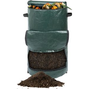 COMPOSTEUR - ACCESSOIRE Garden Composteur De Stand Up 120 L,Composteur Rap