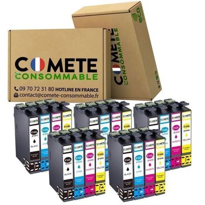 Lot De 8 Cartouches D'encre Compatibles HP 364XL - Noir Cyan Magenta Jaune - Pour Nombreuses Imprimantes HP