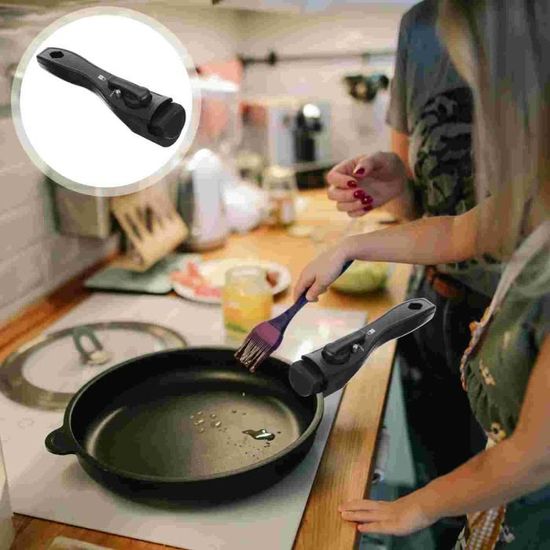 Poignée de poêle en bakélite avec couvercles chauffants,poignée de casserole,ustensiles  de cuisine,poignées de - Black[B3615] - Cdiscount Maison