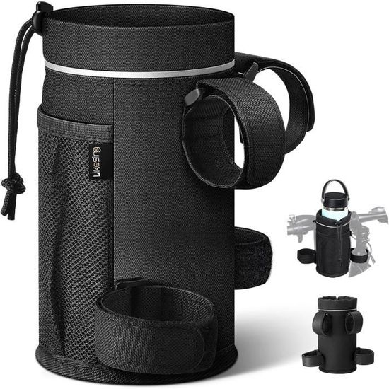 Porte-gourde Vélo Sans Vis – 3 Sangles Ajustables, Isolation Thermique, Compatible Bouteilles Jusqu’à 1000 Ml