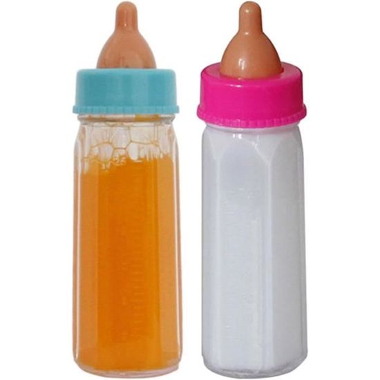 Biberon Magique - Bouteilles Magiques Pour Poupées | Biberon À Lait Magique | Accessoires Poupées Ensemble De D'alimentation Multifonctionnels | Bouteilles De Lait Et De Jus Qui Disparaissent