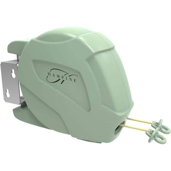Corde à Linge Rétractable 10 M - Avec 20 Pinces Acier Et 10 Boucles - Portable Pour Camping, Camping-car