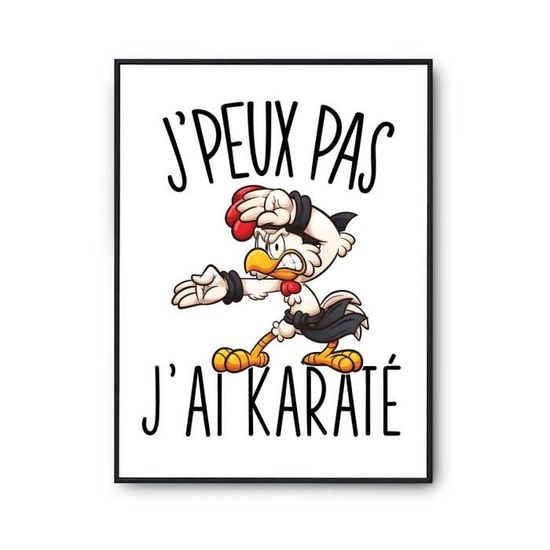Affiche BMX J’peux Pas – Poster Humour Blanc A2 Premium, Idée Déco Murale Cadeau Ado Garçon Chambre