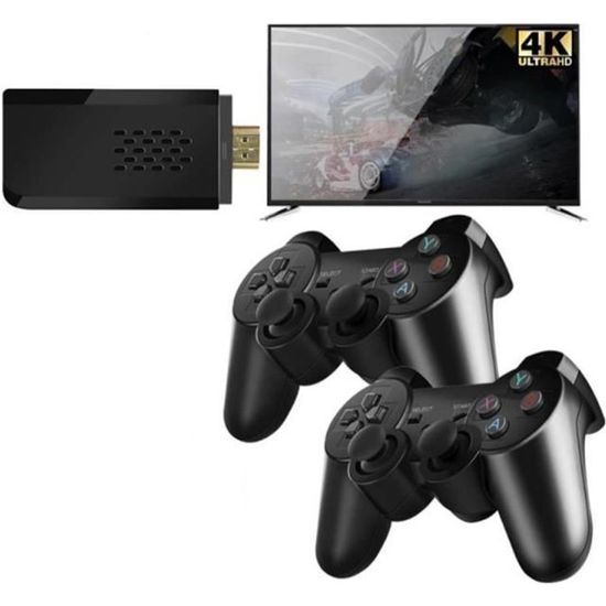 Mini Console De Jeu TV ADVT - 64Go, 20000+ Jeux, 2 Manettes Sans Fil, Rétro HD