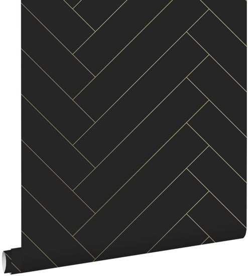 Chevrons Par Albany - Noir Et Blanc - Papier Peint : Wallpaper Direct