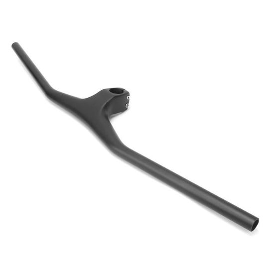 Guidon De Vélo Route En Fibre Carbone - Intégré Avec Potence - Diamètre 28,6 Mm - Longueur 400 Mm - Neuf
