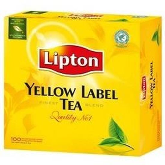 Thé Lipton Yellow Label x100 sachets - Cdiscount Au quotidien