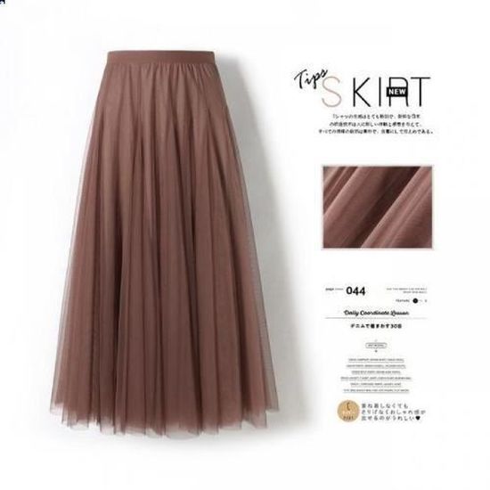 Jupes Femmes - Tutu Longue en Tulle pour taille White - Prêt