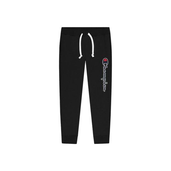 Jogging - Champion - Pour homme - Coton biologique - Noir