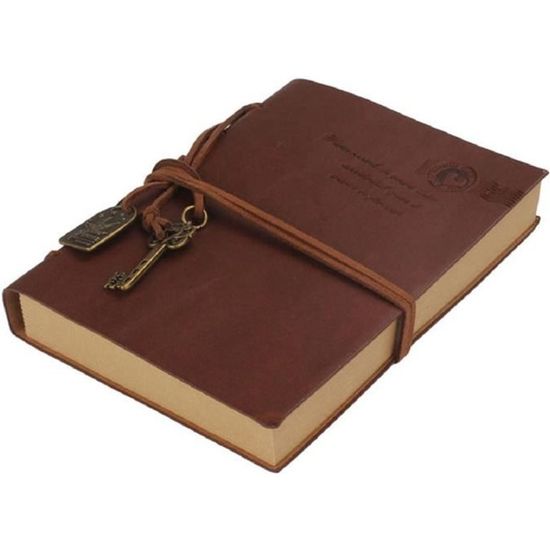 Carnet De Notes A5 Rechargeable - Couverture Cuir Synthétique, 6 Anneaux, Pages Lignées 100g - Pour Journal, Voyage, Cadeau - 9
