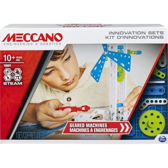 MECCANO - Kit d'inventions avec 3 Engrenages