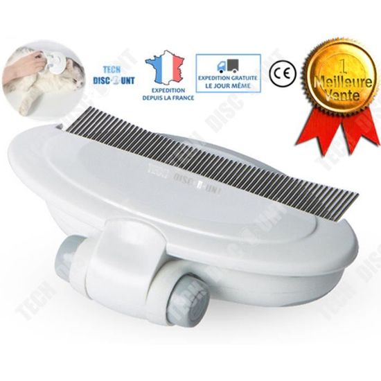 TD® peigne incurvé pour chiens chats poils longs court demeloir ras professionnel à noeud persan
