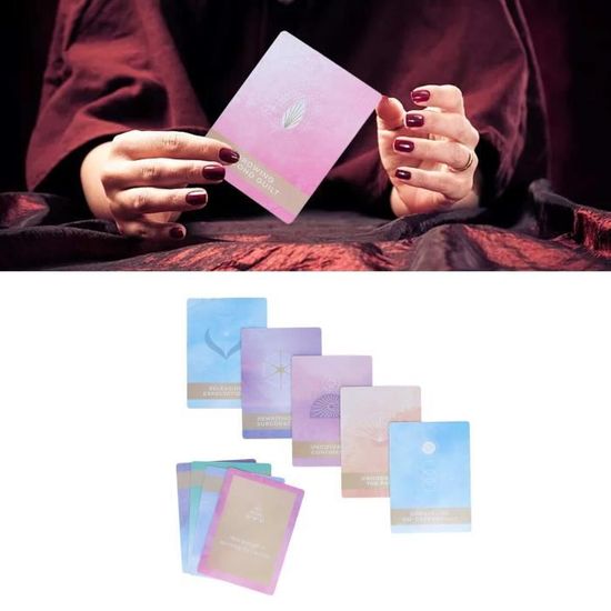 LUS® Hililand Jeux de cartes de tarot Jeu de cartes de Tarot à 54 ponts