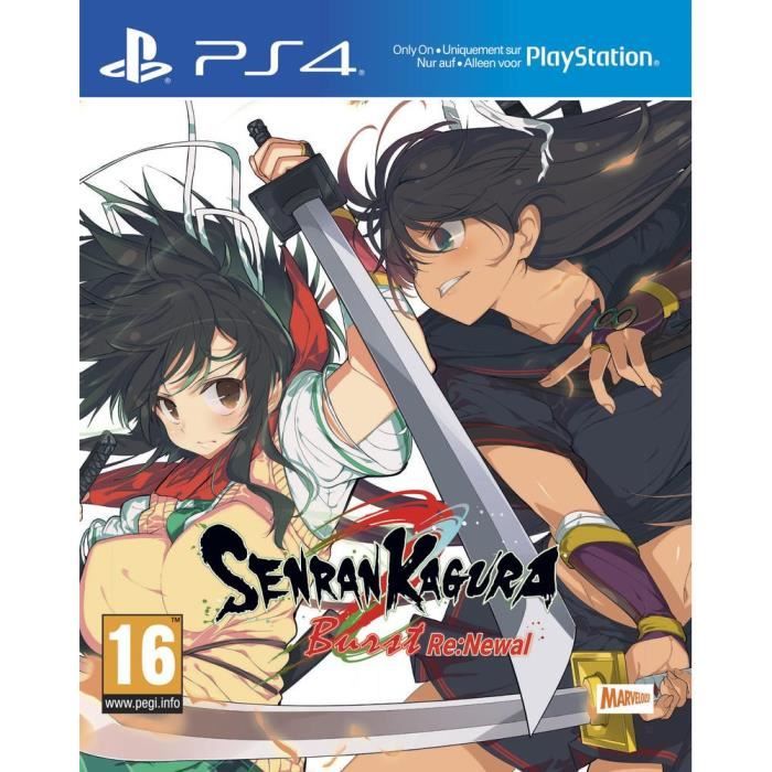 Senran Kagura Burst Re:newal Sur PS4 – Jeu D’action – PAL – Bon état