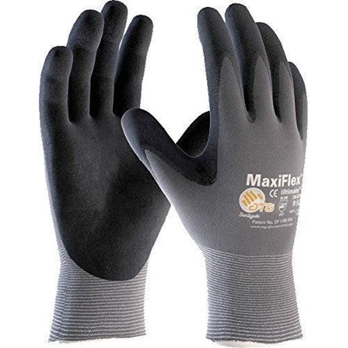 ATG 34784-09B Maxiflex Ultimate Gants pour manipulation de précision en environnements secs Taille L