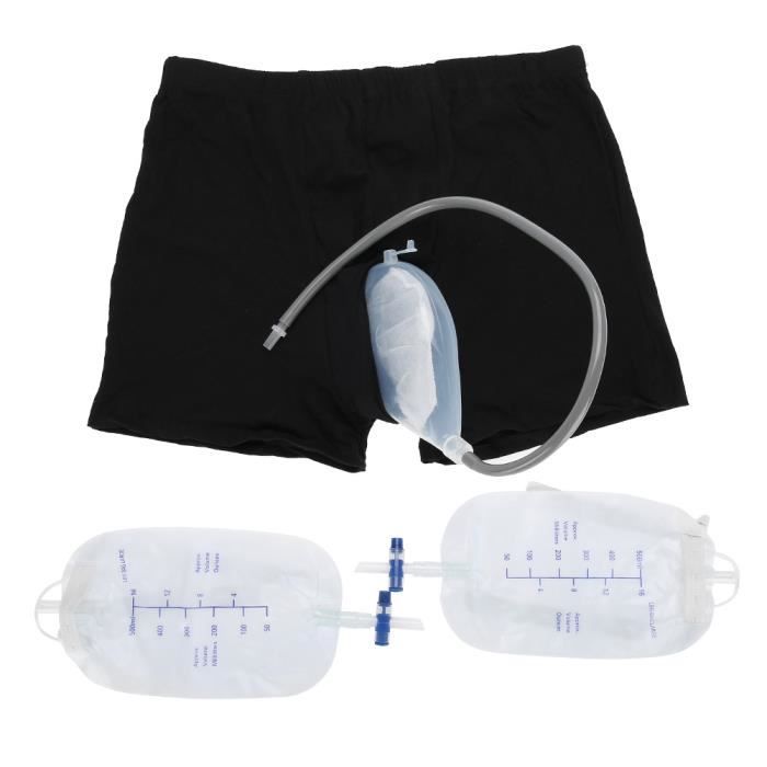 Réutilisable mâle urinoir jambe sac silicone urine entonnoir pipi porte-collecteur avec cathéter grand
