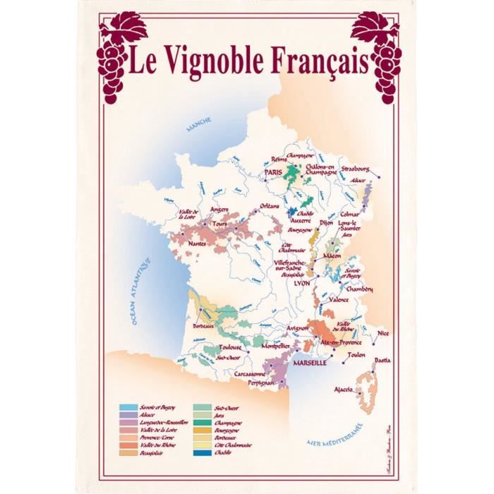 TORCHON VIGNOBLE FRANCE Torchons & Bouchons ASS
