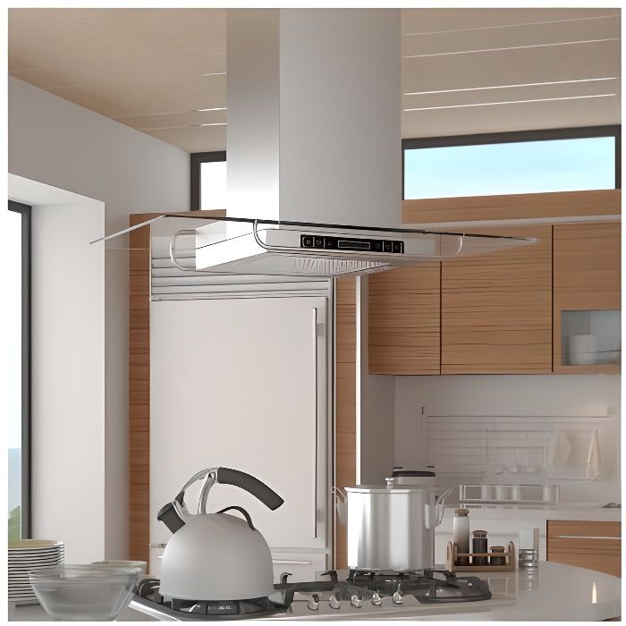 Hotte aspirante de cuisine pour ilot ultra moderne