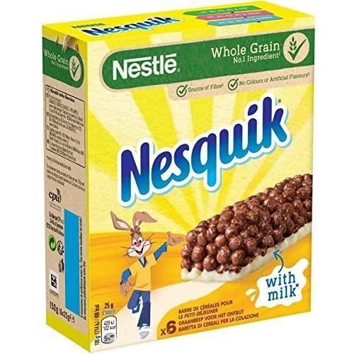 nesquik - barres céréales et lait 150g - lot de 2 29