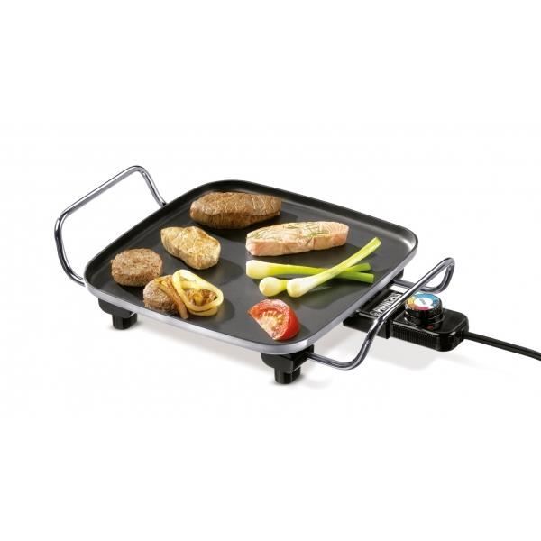 Plancha Tête à tête - Plaque de cuisson - Teppan yaki 26 x 26cm - 1300W - Grill viande !