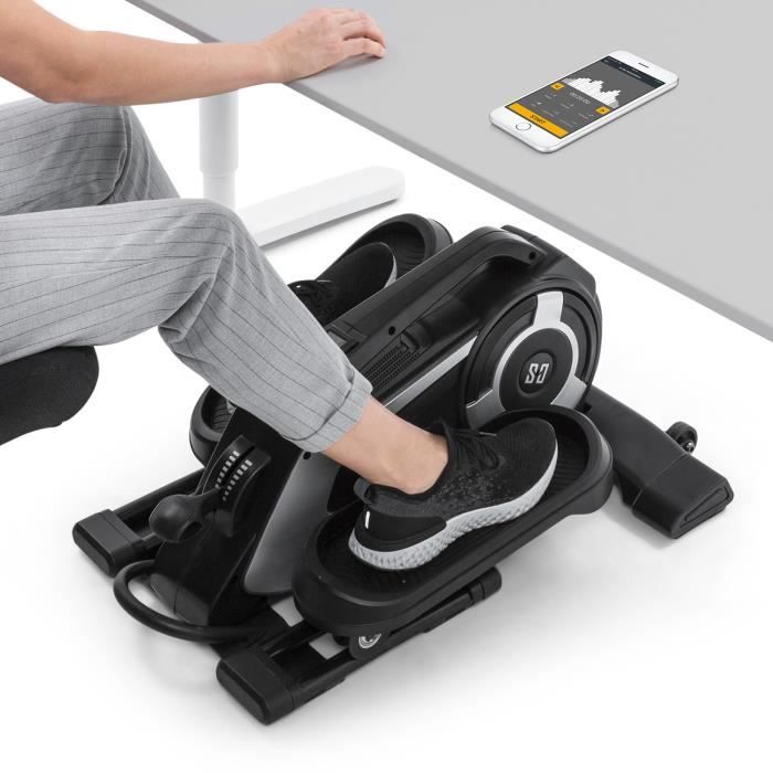 CAPITAL SPORTS Helix Nano Pédalier-Mini cross trainer elliptique- Bluetooth -8 niveaux de résistance