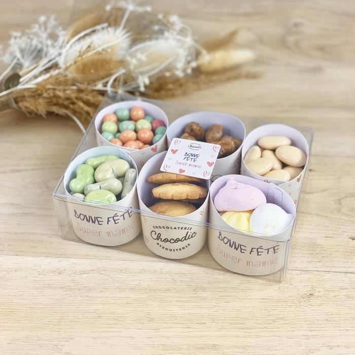 Coffret 6 timbales chocolat fête des grands-mères mamy mamie