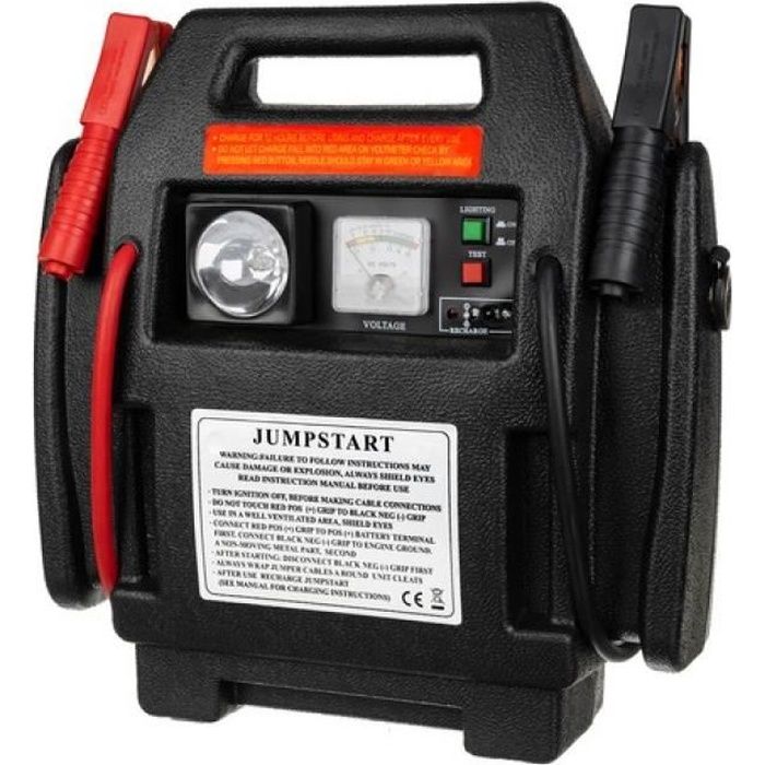Station de démarrage 12V avec Compresseur 900A gonfleur et lampe booster