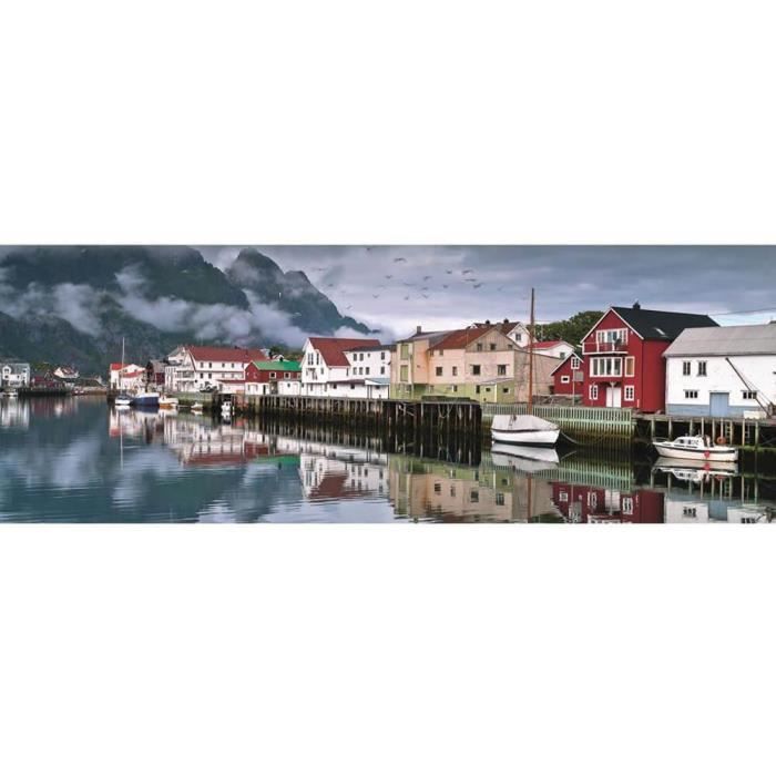 Puzzle 2000 Pièces Panoramique : Village de pêcheurs Coloris Unique