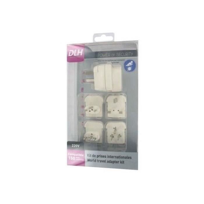 DLH Kit adaptateur de connecteur d'alimentation - Blanc