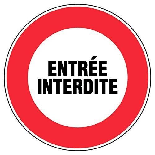 Novap - Panneau - Entree interdite - Diametre 180Mm Rigide - 3306484040097