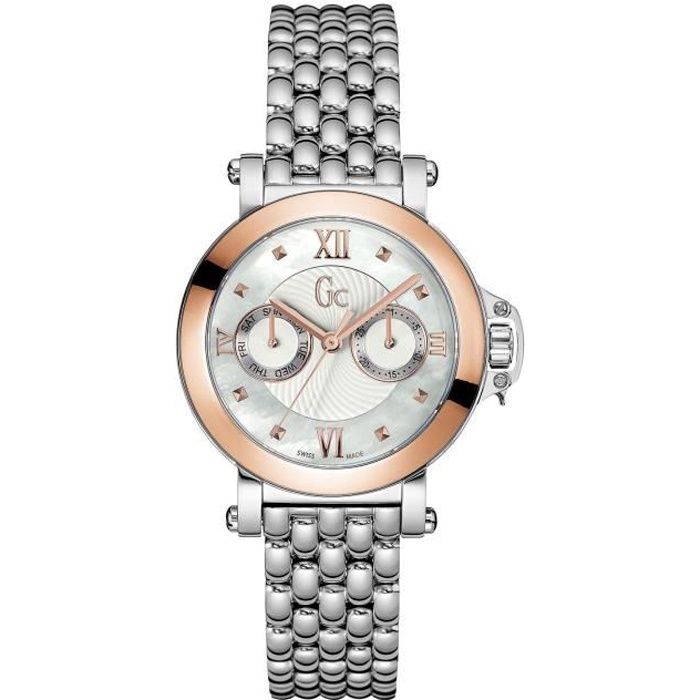 Montre GUESS Femme Argent Acier Inox - Quartz - Livraison USA Gratuite