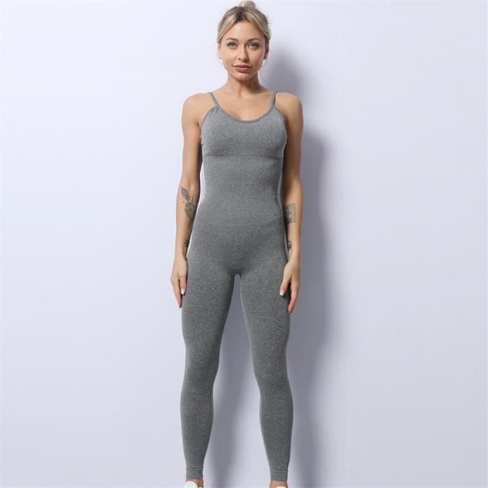 SURVETEMENT Femme - Combinaison de yoga une pièce haute élastique Summer Sling - Gris GT™