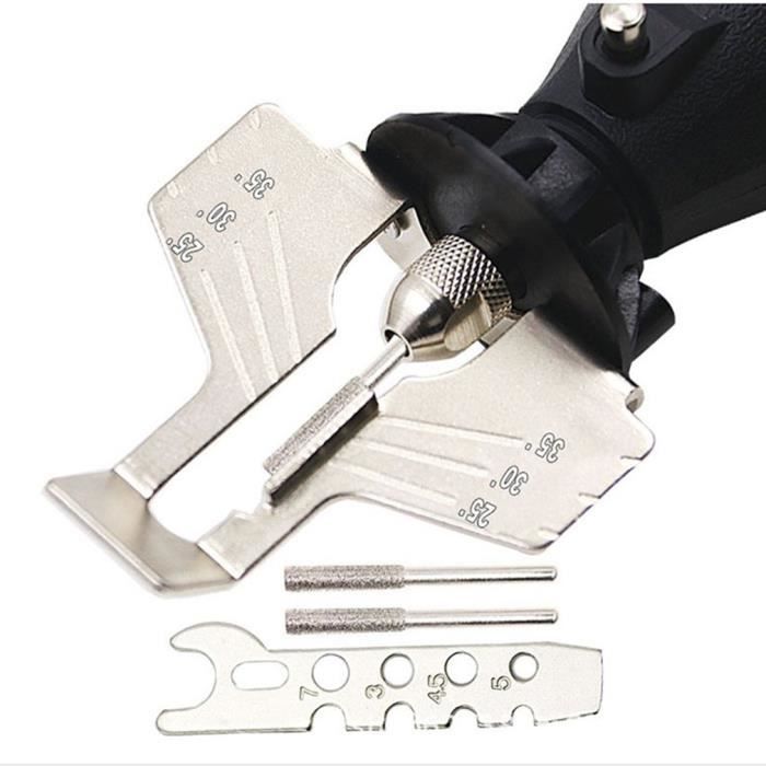 Outil de meulage de tronçonneuse spécial Kit de dents d'affûtage de chaîne Affûteuse de tronçonneuse Accessoires pour outils