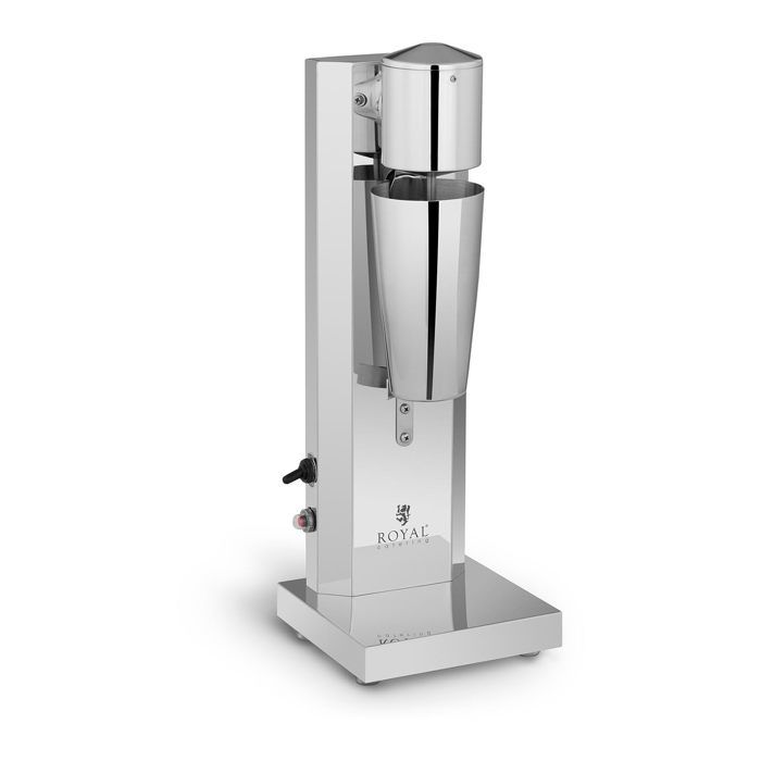 Milkshaker Mixeur À Milkshake Boissons Protéinées Royal Catering RCMS-STD (60 W 800 ml 18 000 tr-min max protections thermique)