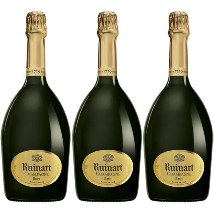 Lot 3 Champagnes R de Ruinart Brut 75cl