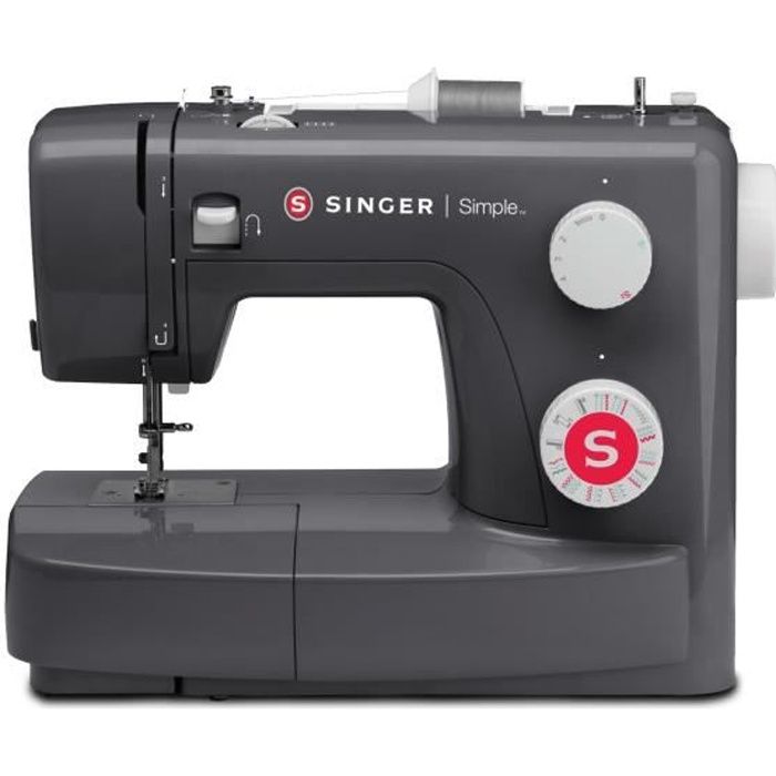 SINGER Machine à coudre SIMPLE 3223 - 23 programmes de points - Gris
