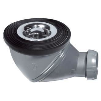 Bonde de douche James D50 sortie D40 pour receveur de douche Wirquin 34210003, gris