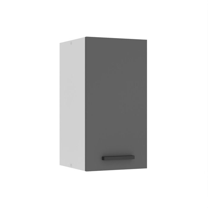Meuble haut de cuisine - BELINI - SG30 - Armoire murale - Argent mat - 1 porte - 58 cm