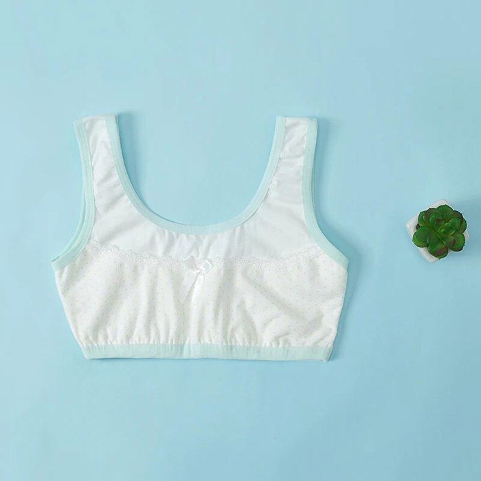 ATSNOSH Lot De 3 Soutiens-Gorge Coton Filles 8-12 Ans – Bustier Sans Couture, Respirant, Confort 24h, Noir/Blanc/Gris