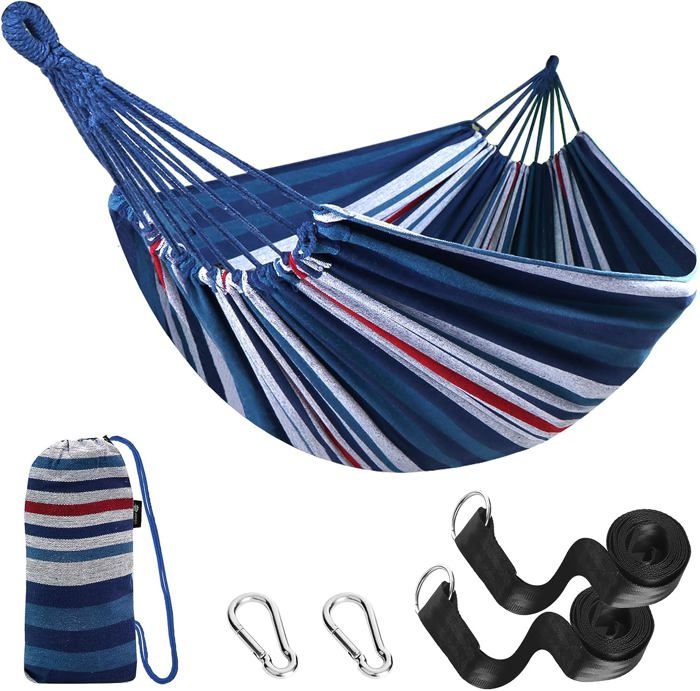 Hamac d'extérieur de Camping,en Plein air Portable en Toile,Léger avec