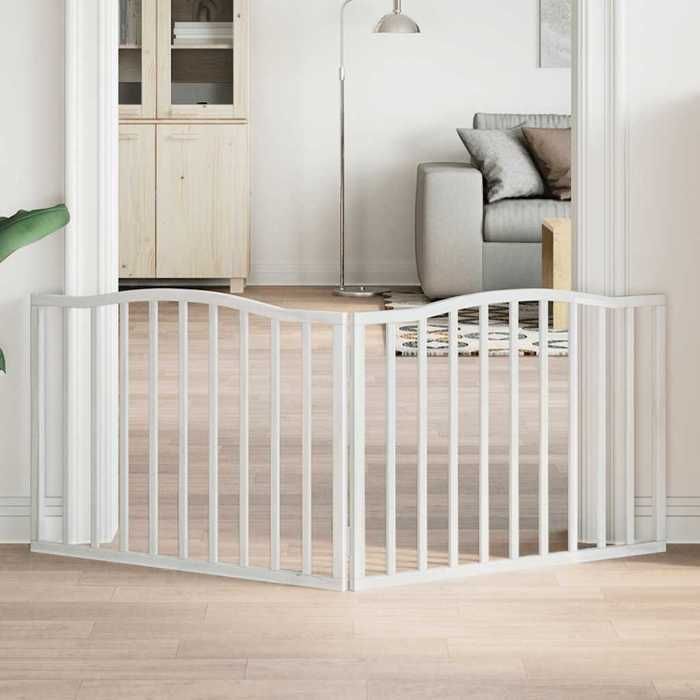 Meilleurs prix pour vidaXL Barrière pour chien pliable 2 panneaux 160 cm bois de peuplier 352216