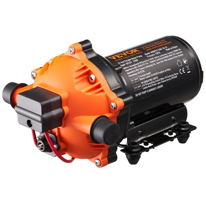 Pompe à Eau à Membrane 24V 0,4-1 L/min - Idéale Camping-car, Bateau Et Arrosage