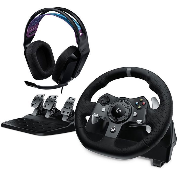 Volant + Pédalier Logitech Volant G920 + Casque G335 - vue 2