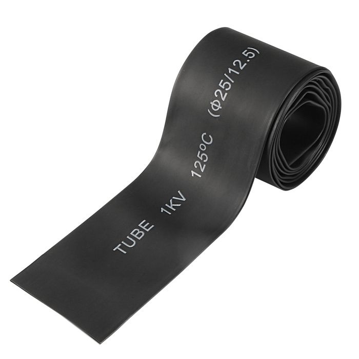 Gaine Thermor&eacute;tractable RS PRO, Diam. 13mm, Long. 1.22m, R&eacute;treint 3:1, Noir | RS