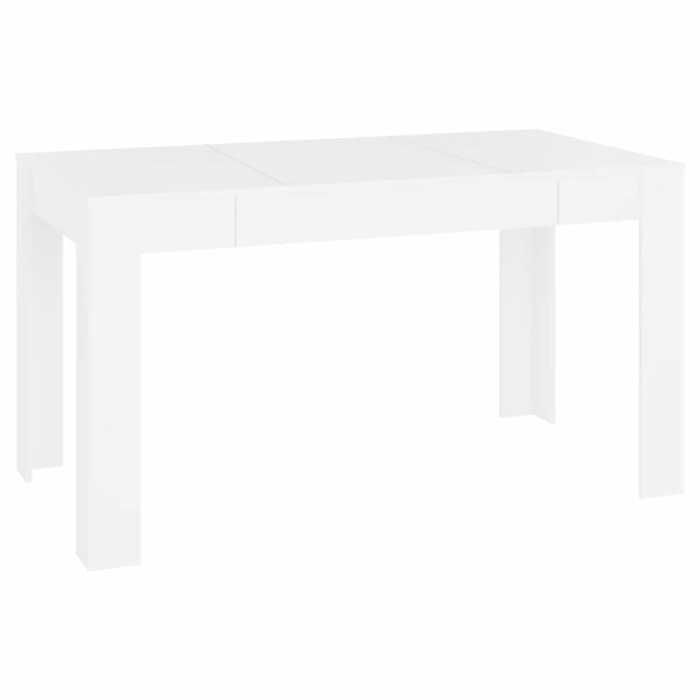 Meilleures Table à manger - 4 Personnes - Blanc 140x745x76 cm - bois dingénierie SSDC5370325