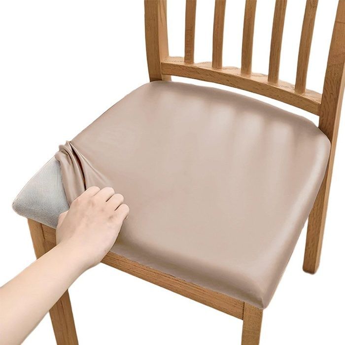 Housse de chaise imperméable et extensible housse de protection pour chaise de salle à manger cuisine chambre à coucher chai