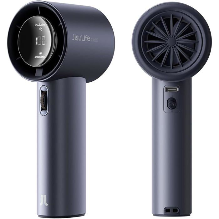 Ventilateur portable portable JISULIFE vitesse 1-100 Mini Turbo rglable et batterie 3600mAh rechargeable ABS RESIN EXTE VENTILATEUR - Jade Dragon
