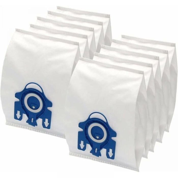 10 Pièces Sac Aspirateur Sacs À Poussière pour Aspirateur pour Miele Compact C1 C2 Sac 3D Efficiency S700 S241 - S256i Étiquette